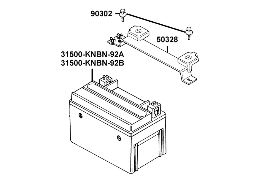 F09 Battery parts diagram