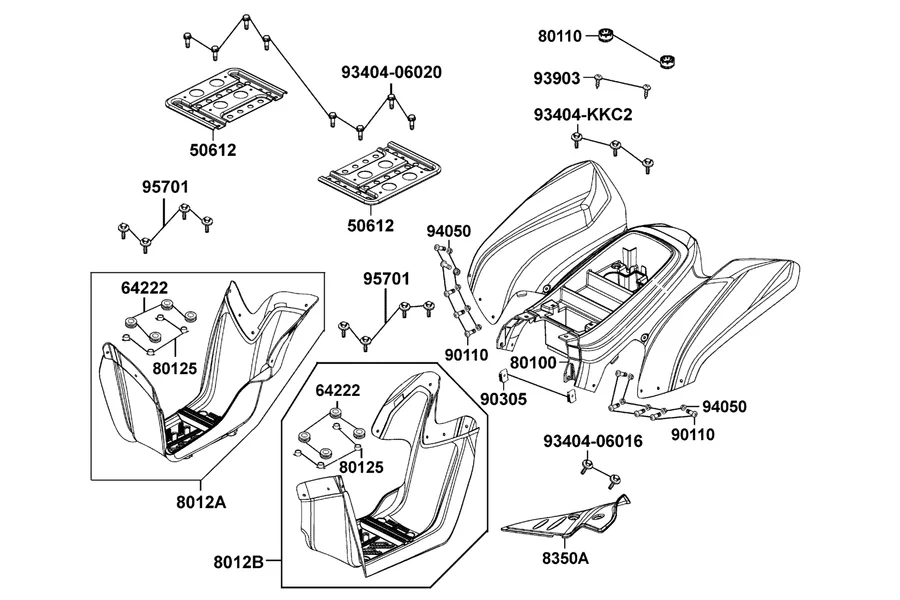 F11 Fender Rear parts diagram