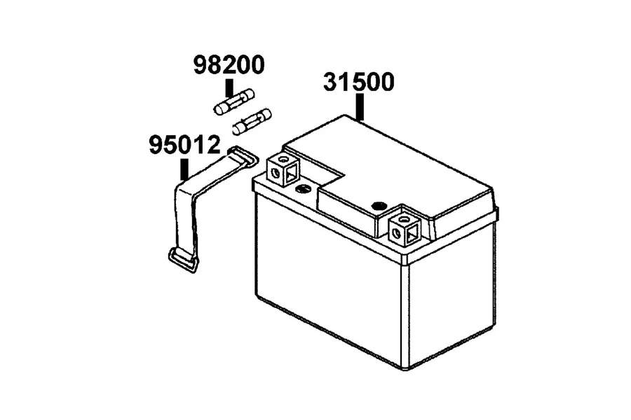 F11 Battery parts diagram