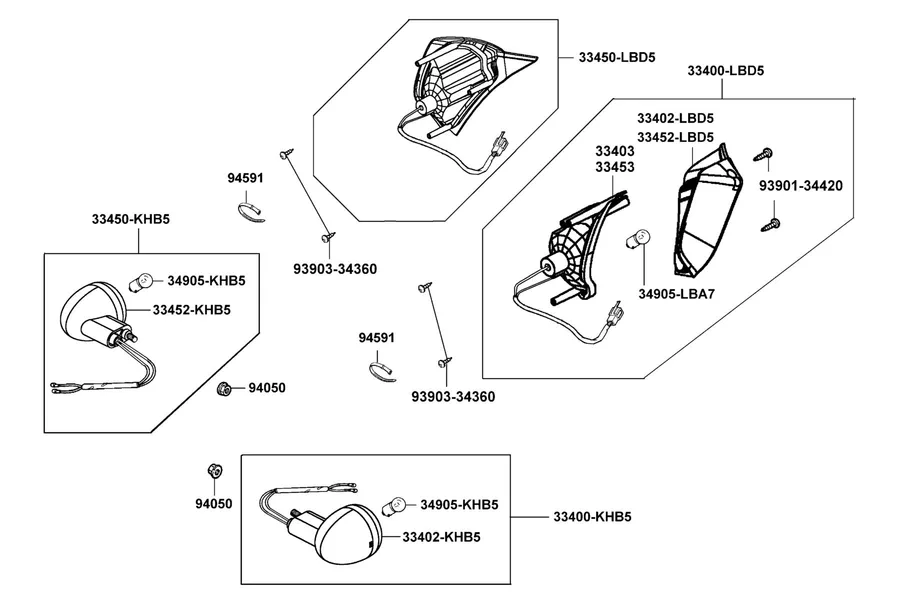F17 Front Winker parts diagram