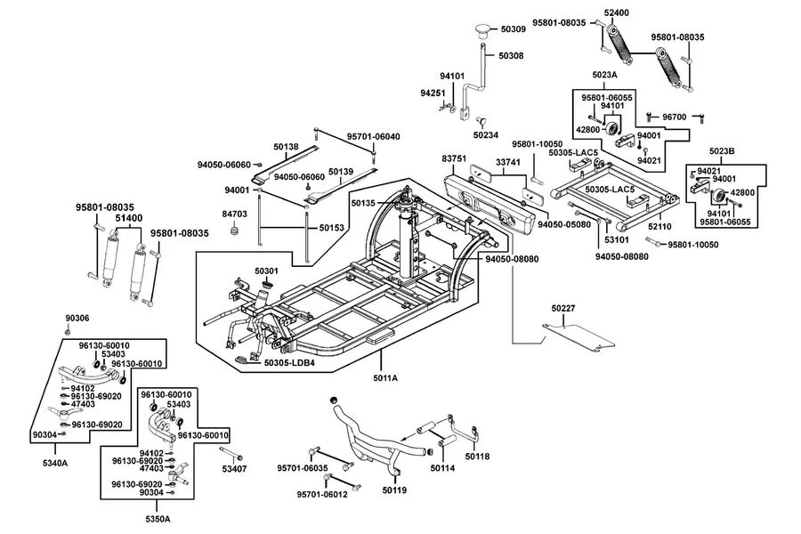 F11 Frame Body parts diagram
