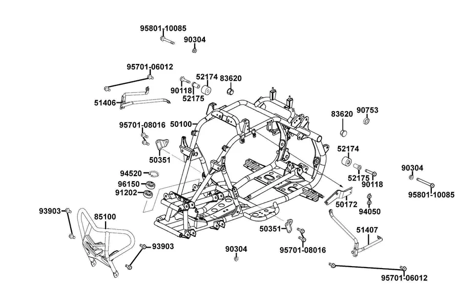 F21 Frame Body parts diagram