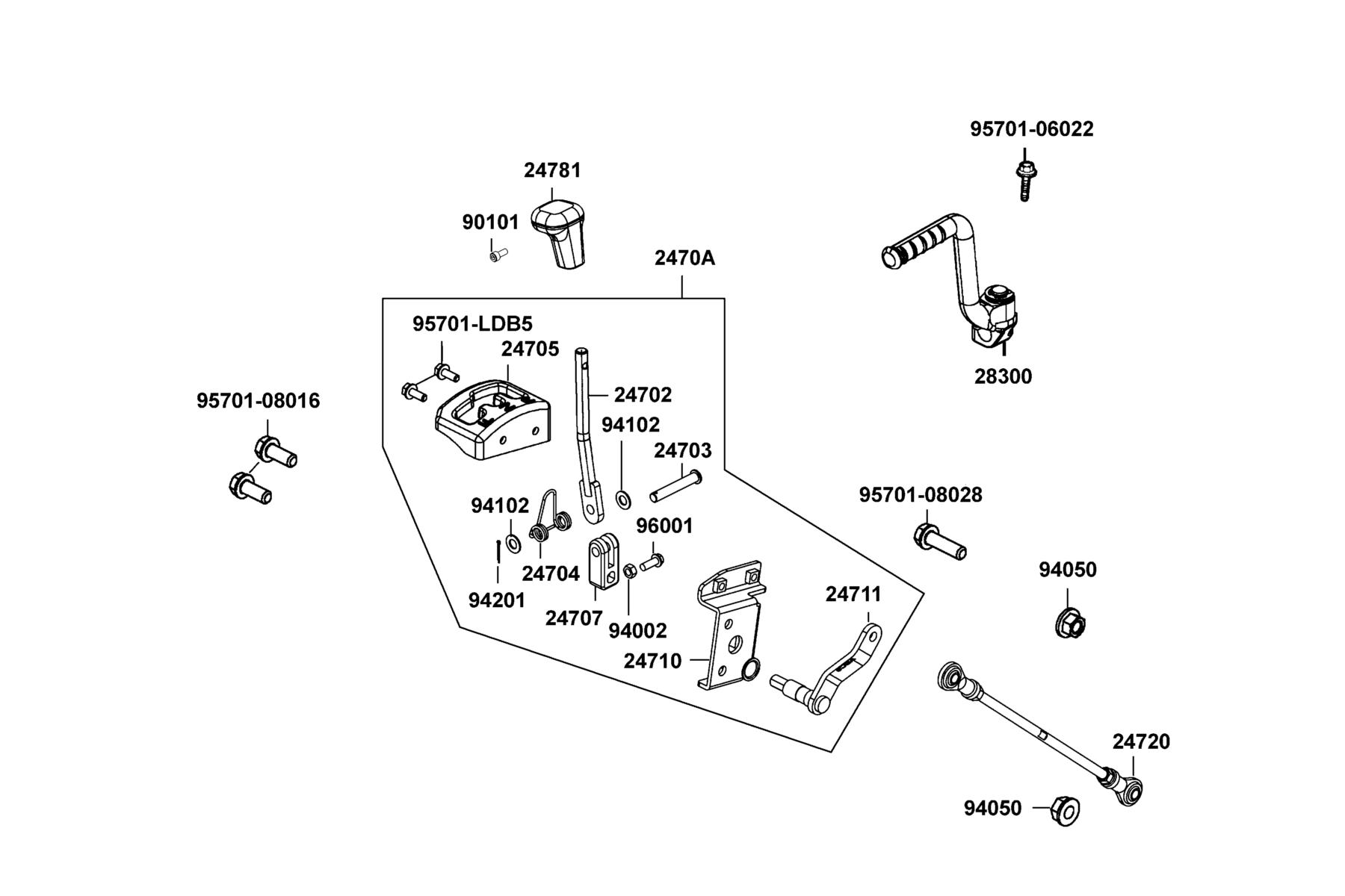 MONGOOSE 90S(2022) Kick Starter Arm parts diagram