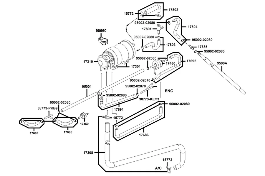 F23 Canister parts diagram