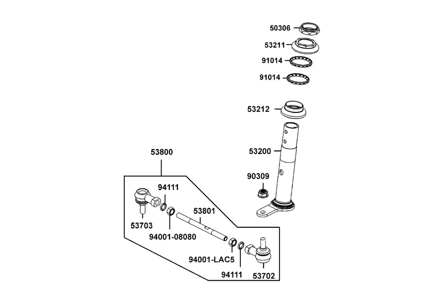 F03 Stem Steering parts diagram