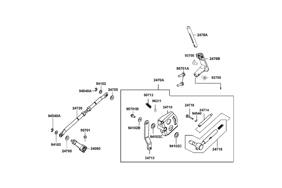 F15 Shifter Assy parts diagram