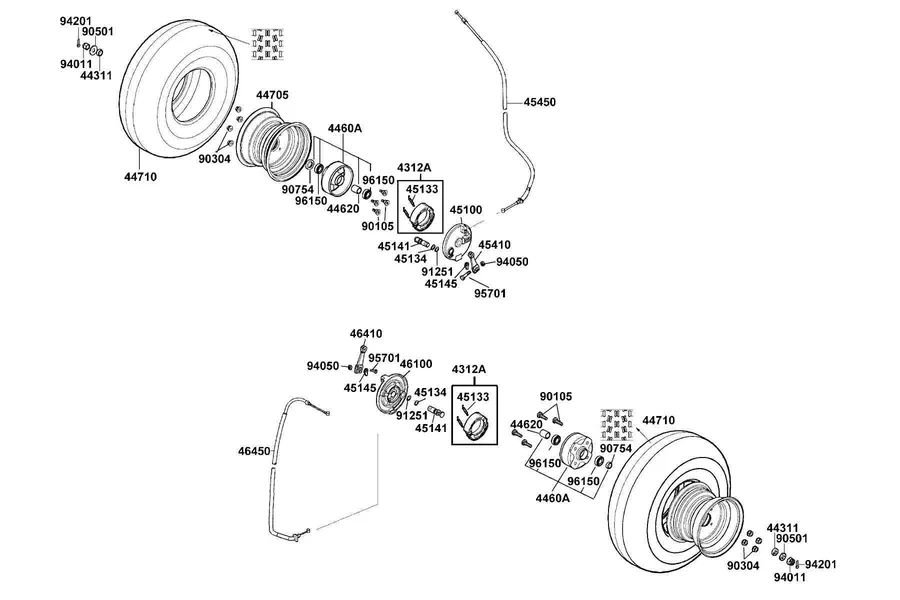 F07 Front Wheel parts diagram