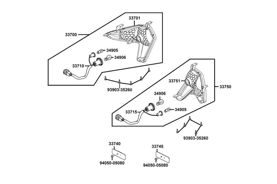 F17 Light Tail parts diagram
