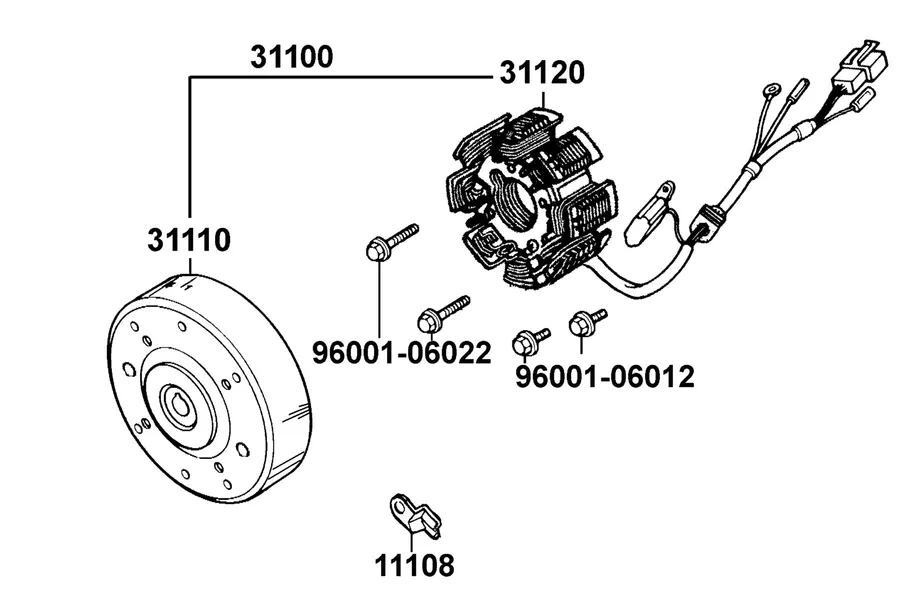 E03 Generator parts diagram