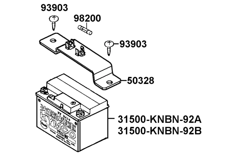 F11 Battery parts diagram