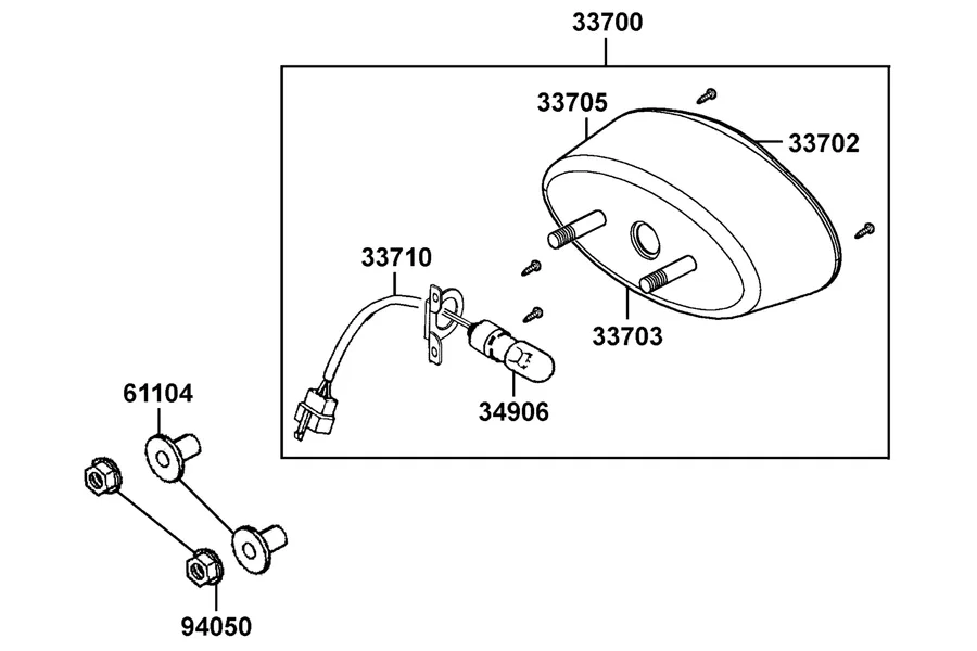 F16 Rear Light parts diagram