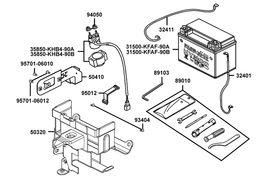 F26 Battery parts diagram
