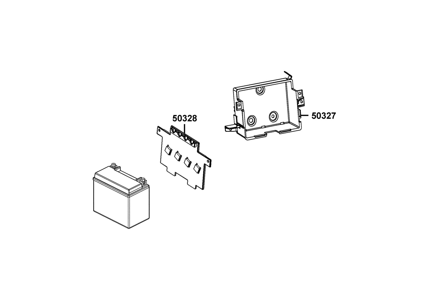 People S 150i ABS MY2026 Battery parts diagram