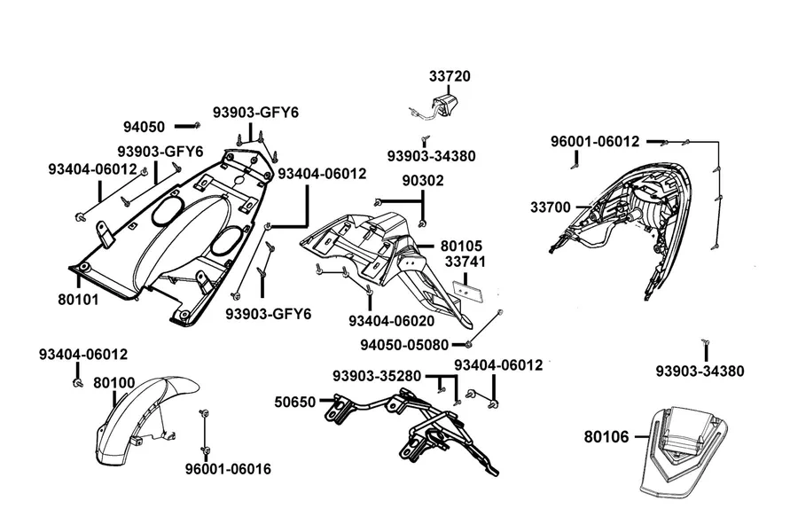 F18 Tail Light parts diagram