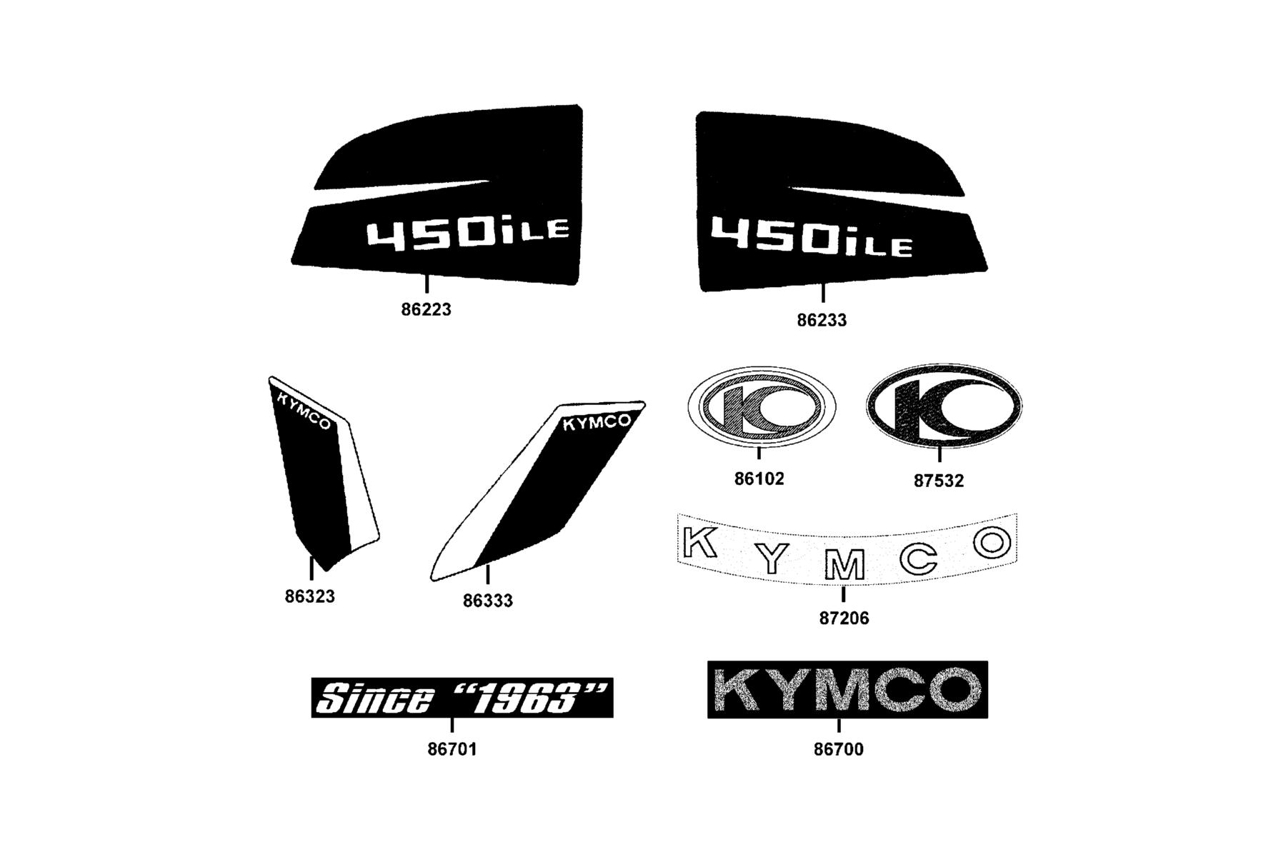 MXU 450i LE(2020) Emblem ● Stripe parts diagram