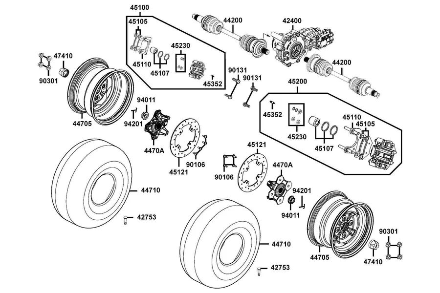 F07 Front Wheel parts diagram