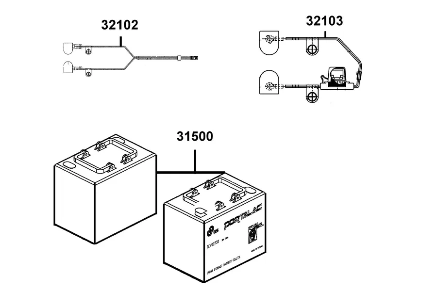 F08 Battery parts diagram