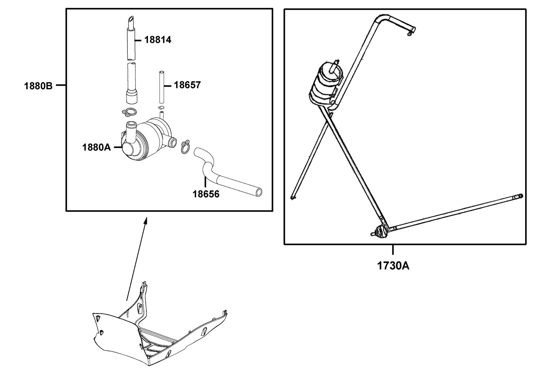 SUPER8 150X OFF-ROAD(2015~) Air Cleaner Two parts diagram