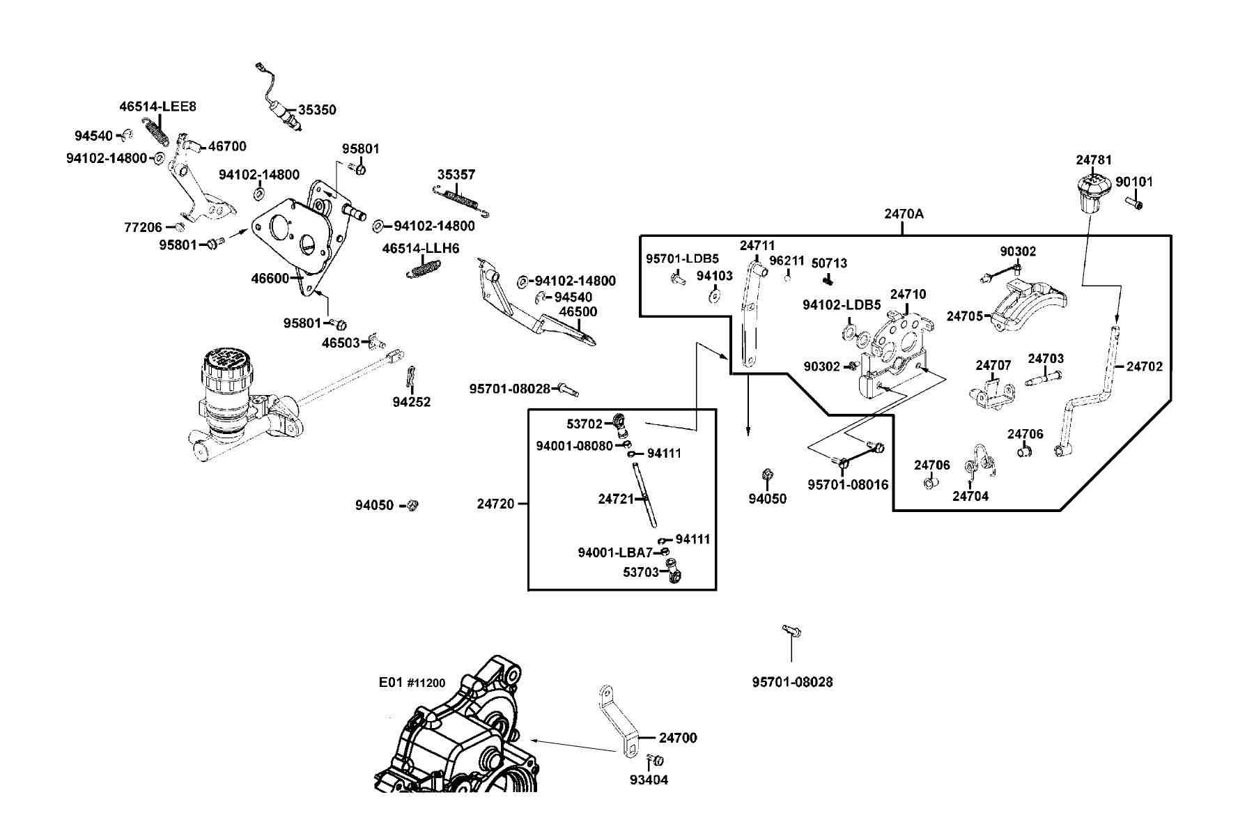 UXV 700i LE EPS(2020) Shifter Assy parts diagram