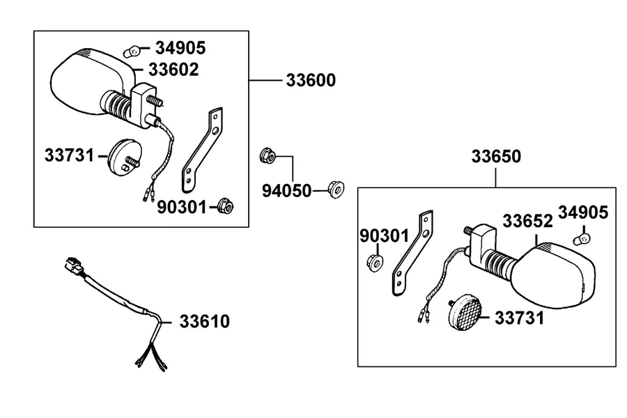 F19 Rear Winker parts diagram