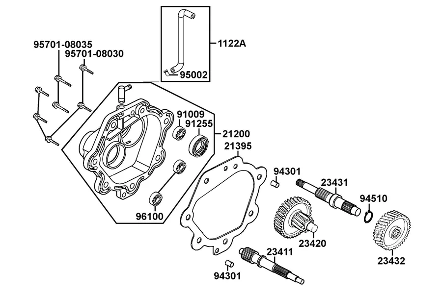 E07 Transmission parts diagram