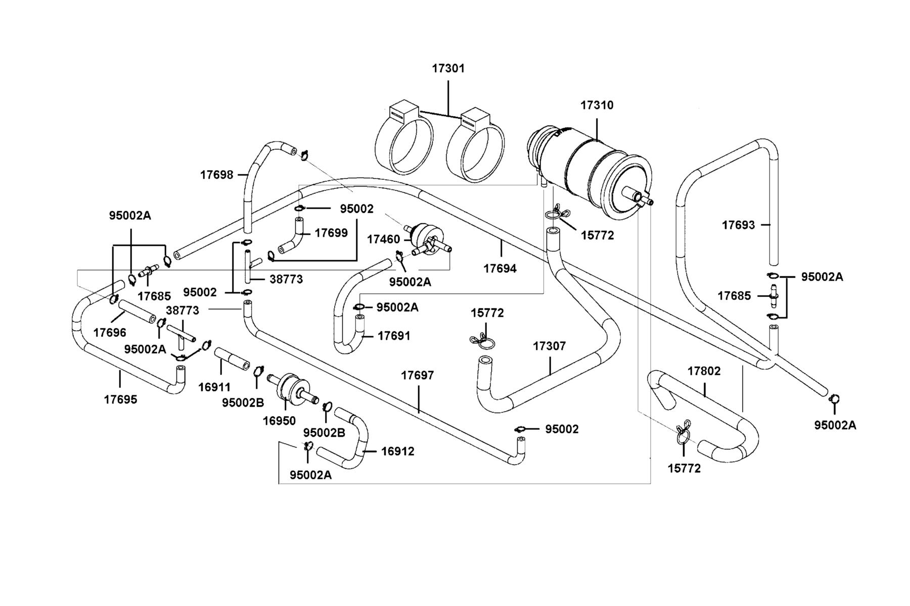 UXV 450i LE(2020) Canister parts diagram