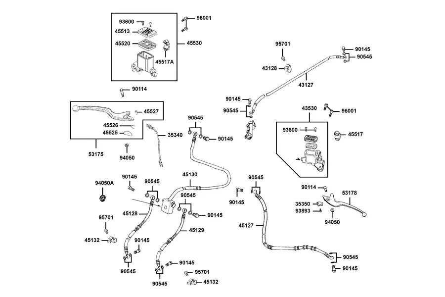 F04 Master Cylinder parts diagram