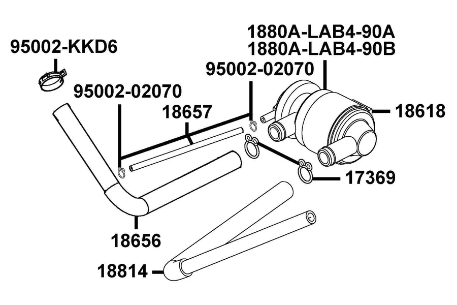 F21 Air Cleaner Two parts diagram