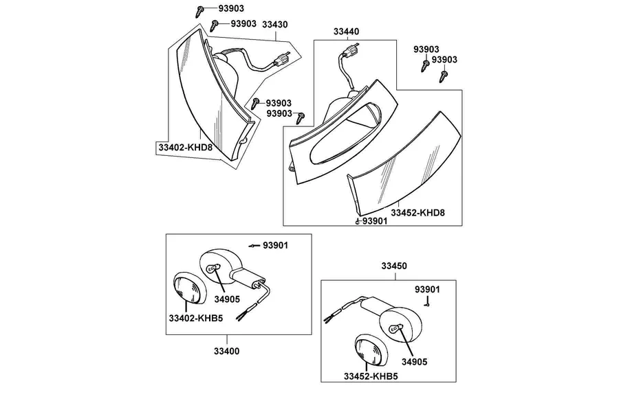 F17 Front Winker parts diagram