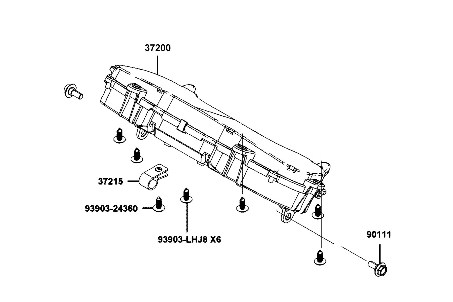AK550 ST Speedometer parts diagram