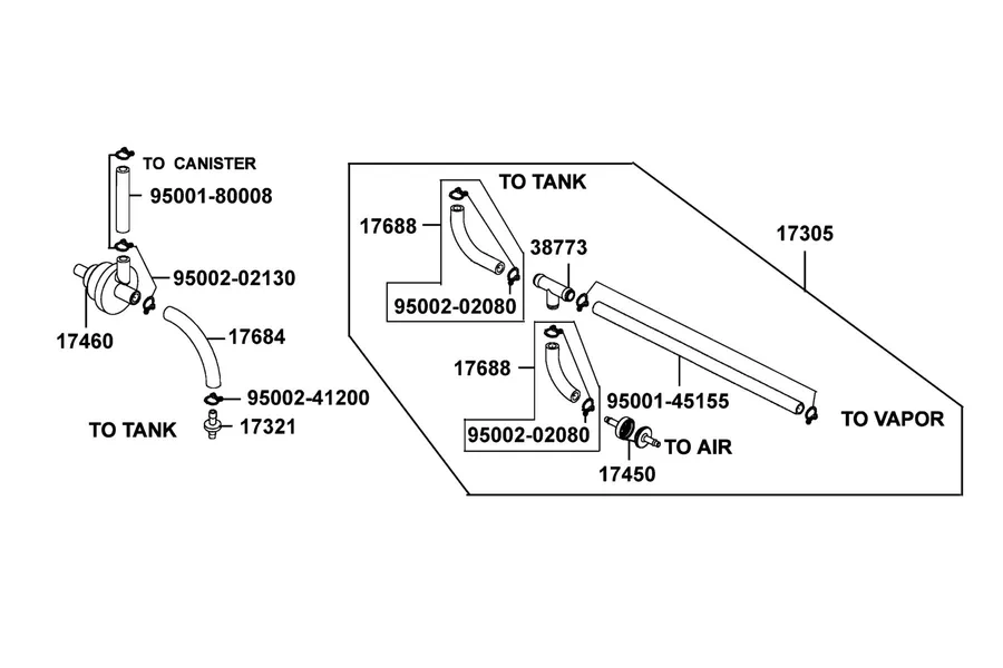 F24 Vavle Comp Vapor Control parts diagram