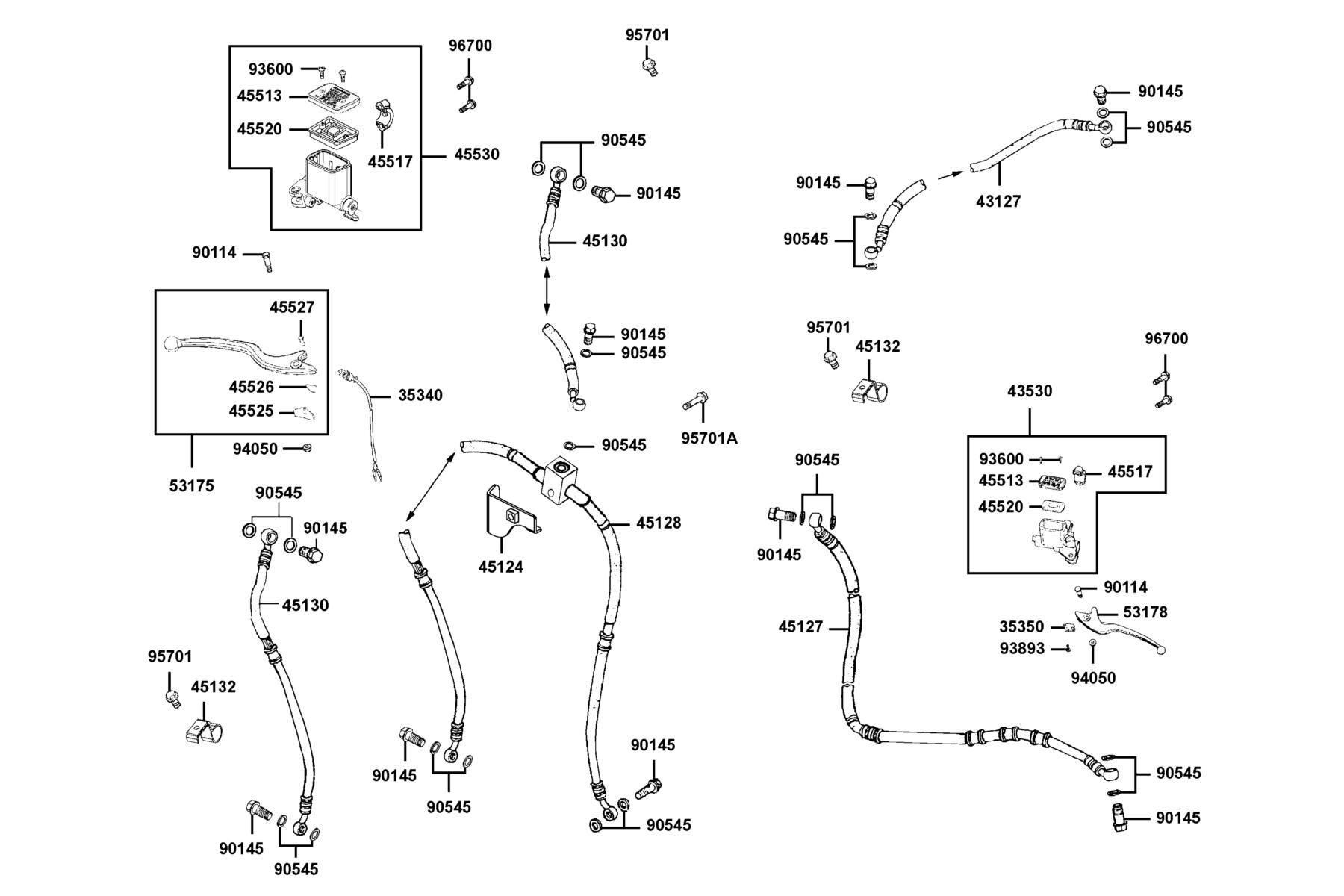 MXU 500i (4X4/IRS) (2016~) Master Cylinder parts diagram