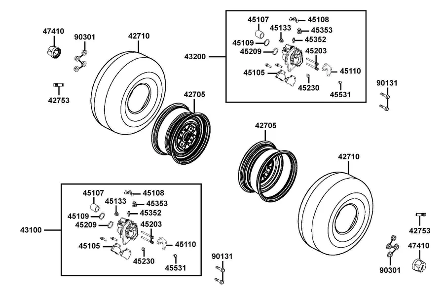 F08 Rear Wheel parts diagram
