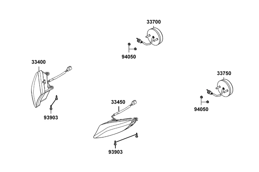 F10 Winker Assy Rh parts diagram