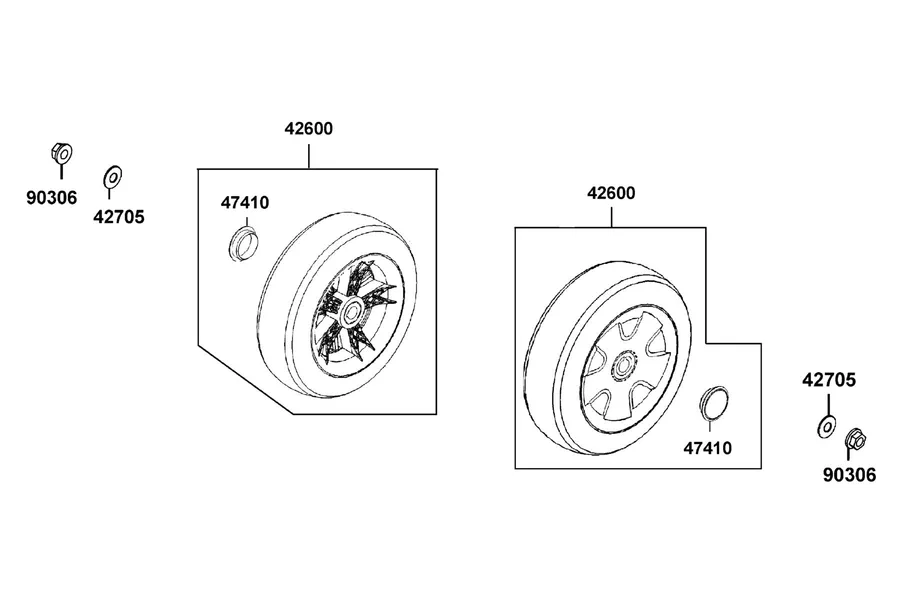 F05 Rear Wheel parts diagram