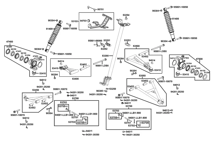 F06 Stem Steering parts diagram