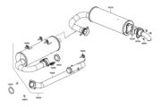 F14 Exhaust Muffler parts diagram thumbnail