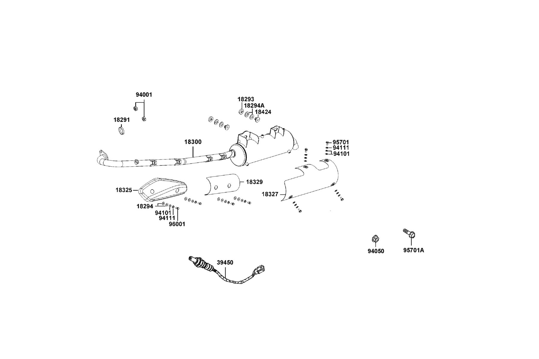 MXU 270(2020) Exhaust Muffler parts diagram