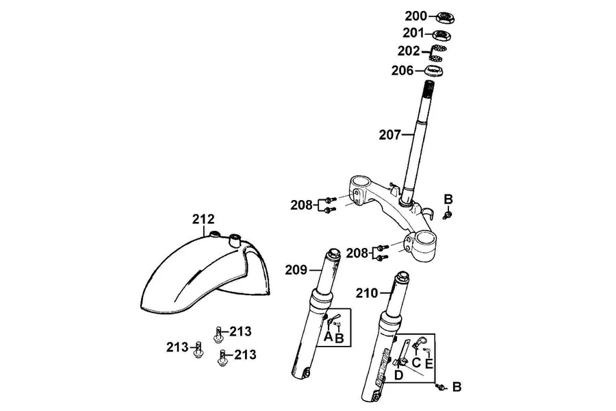 F06 Front Cushion parts diagram