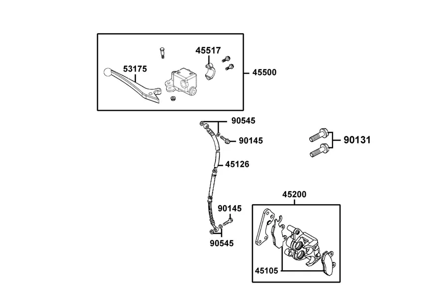 F04 Brake Master Cylinder parts diagram