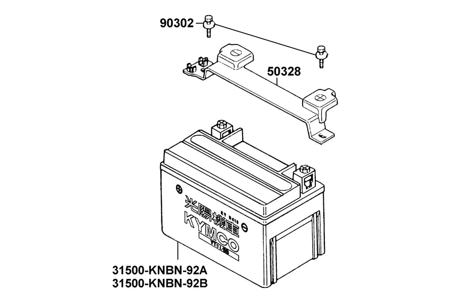 F10 Battery parts diagram