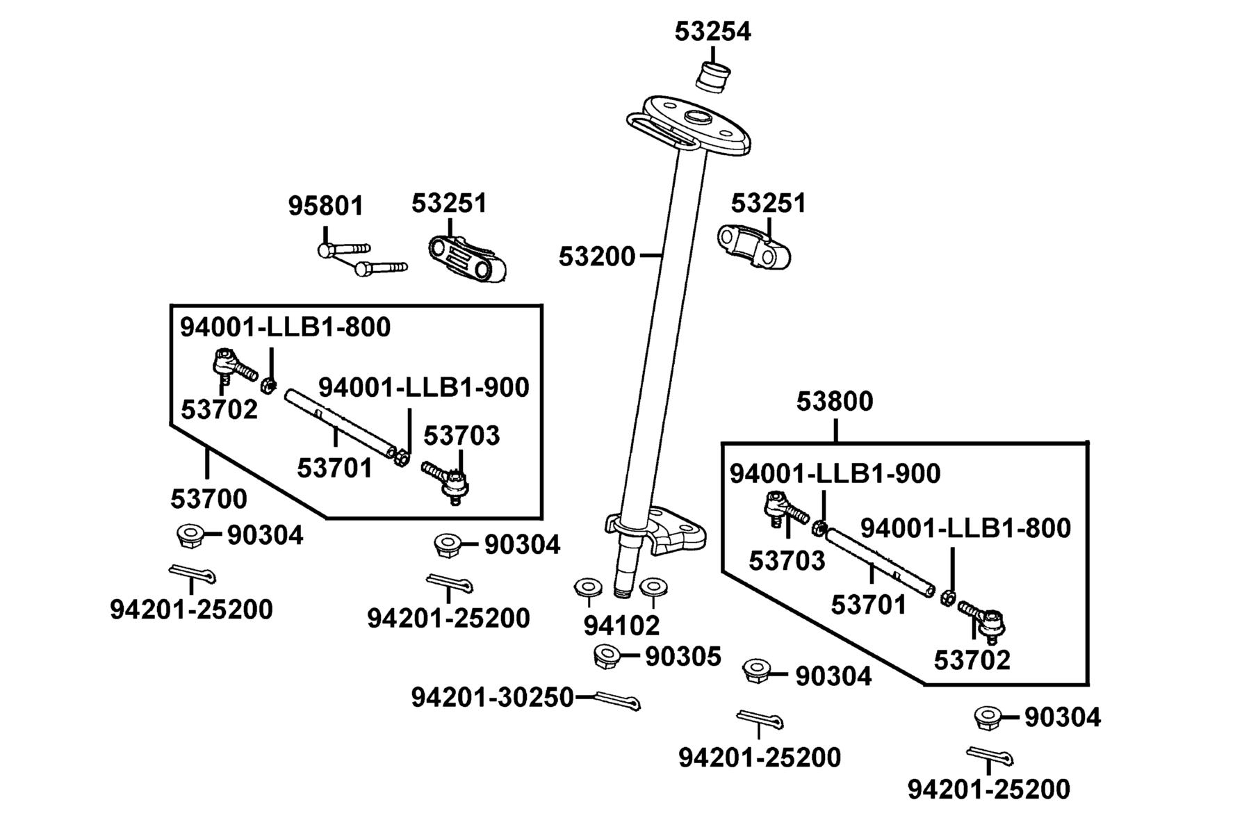 Mongoose 70s(2020) Front Fork parts diagram