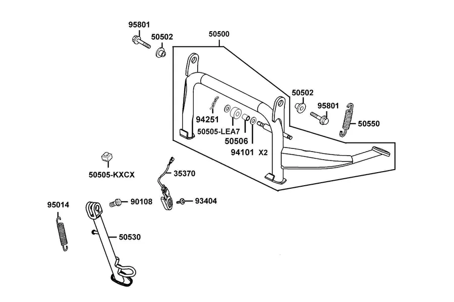 F15 Stand parts diagram