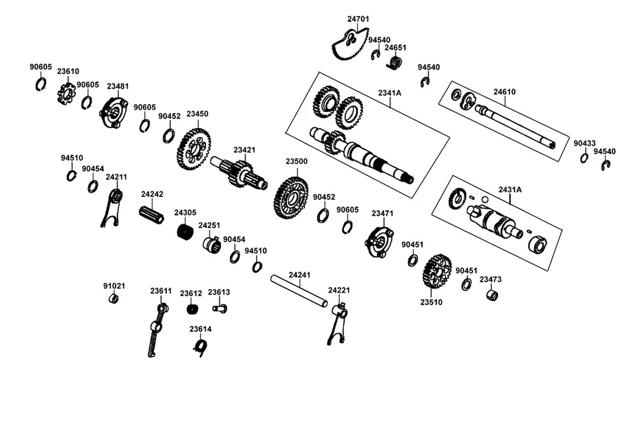 E07 Clutch Assy Primary parts diagram