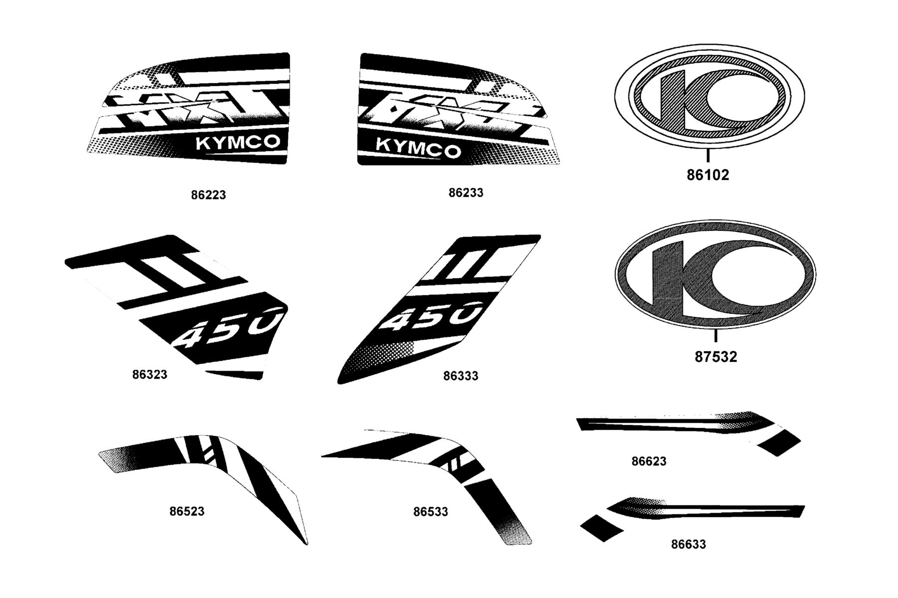 MXU 450i LE(2019) Emblem ● Stripe parts diagram