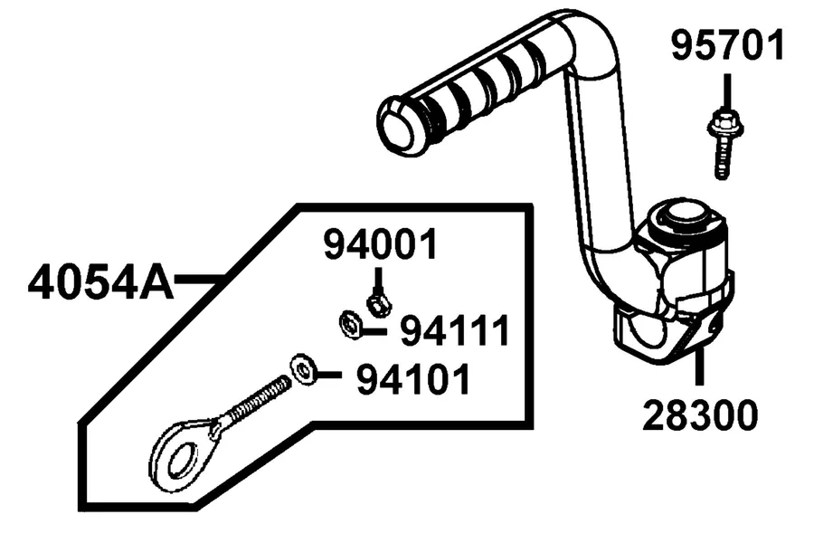 F13 Kick Starter Arm parts diagram