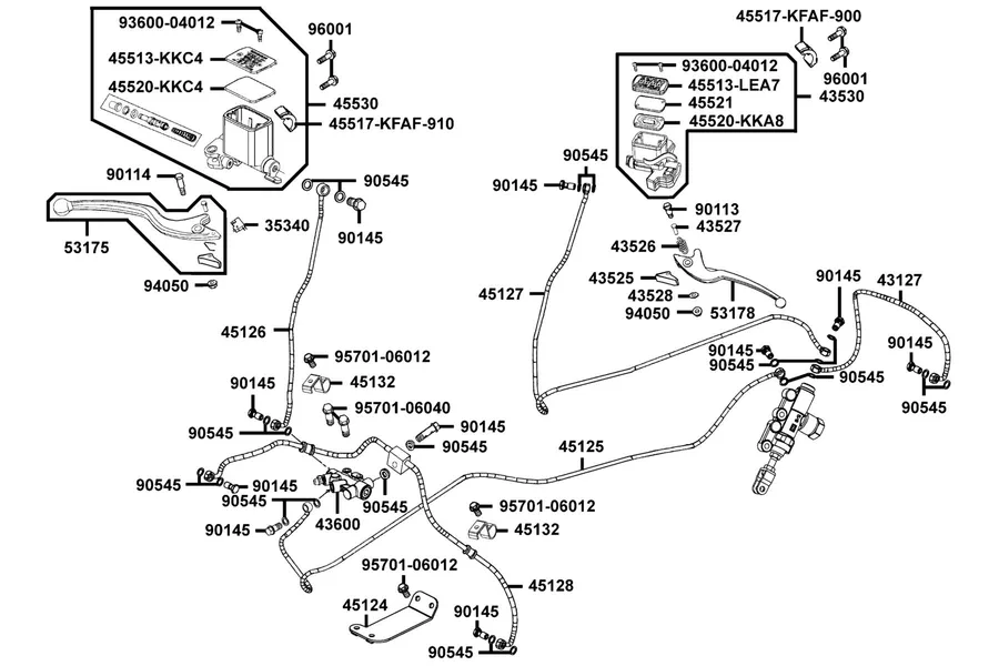 F04 Master Cylinder parts diagram