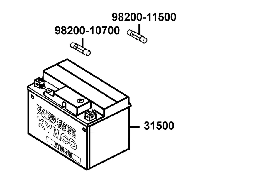 F11 Battery parts diagram