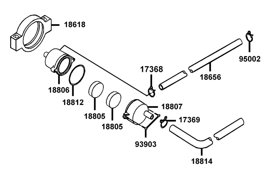 F22 Air Cleaner Two parts diagram