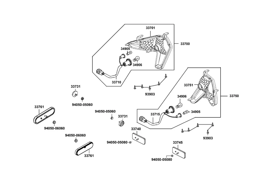 F19 Light Tail parts diagram
